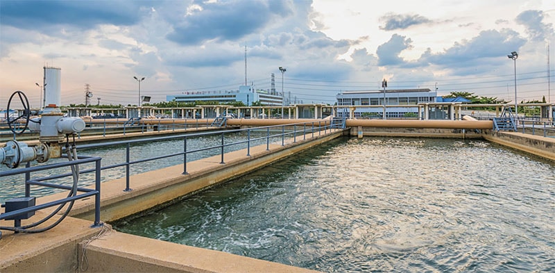 Wastewater treatment plant for wastewater treatment microbiology